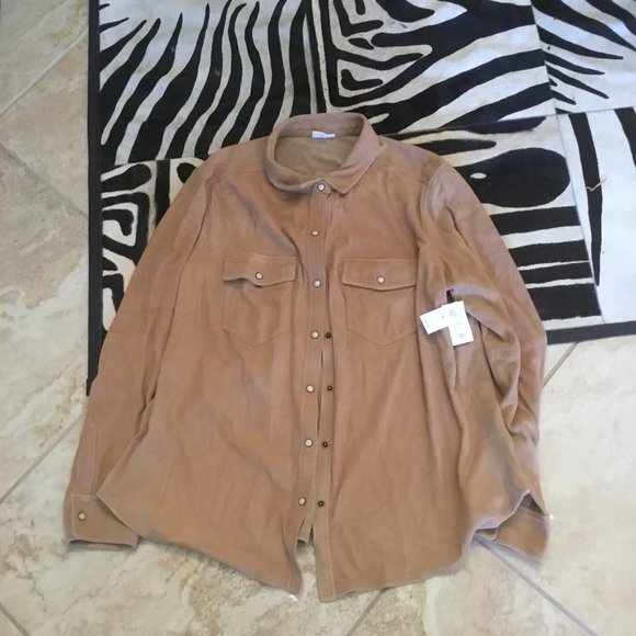 GAP suede top size XXL New #798